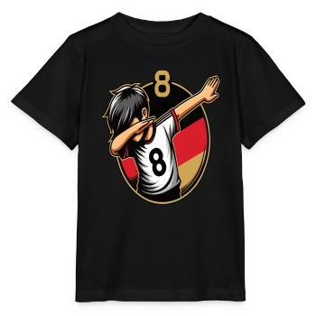 Football Garçon 8 Ans Noir Rouge Or - T-shirt bio MINI CREATOR Stanley/Stella Enfant - noir - Devant - Mikhail (115cm)