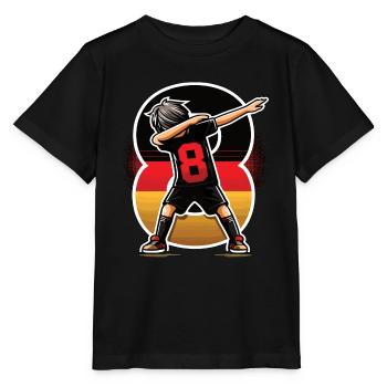 Football Garçon 8 Ans Noir Rouge Or - T-shirt bio MINI CREATOR Stanley/Stella Enfant - noir - Devant - Mikhail (115cm)