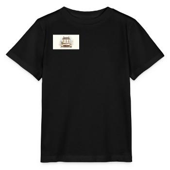 Pariser Café Aquarell Fassade - Stanley/Stella Kinder T-Shirt MINI CREATOR  - Schwarz - Vorne - Mikhail (115cm)
