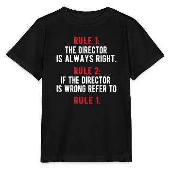 Proud Director Appreciation Director Gift - Stanley/Stella MINI CREATOR Kids’ T-Shirt - black - Front - Mikhail (115cm)
