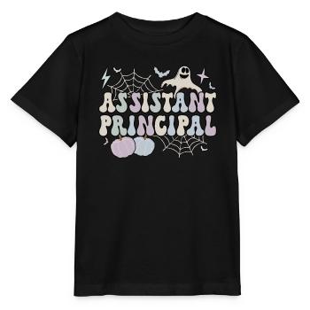Directeur adjoint Cadeaux de l’équipe de l’école d’Halloween - T-shirt bio MINI CREATOR Stanley/Stella Enfant - noir - Devant - Mikhail (115cm)