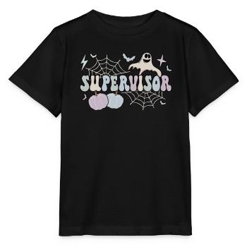 Superviseur Halloween Supervision Gestion Cadeaux - T-shirt bio MINI CREATOR Stanley/Stella Enfant - noir - Devant - Mikhail (115cm)