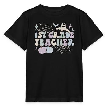 1st Grade Teacher Halloween 1st Team First Grade - Stanley/Stella MINI CREATOR Kids’ T-Shirt - black - Front - Mikhail (115cm)
