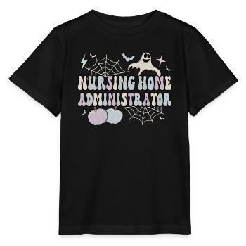 Spooky Nursing Home Administrator Halloween Gifts - Stanley/Stella MINI CREATOR Kids’ T-Shirt - black - Front - Mikhail (115cm)