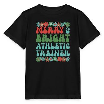 Certified Athletic Trainer Christmas AT Xmas Gifts - Stanley/Stella MINI CREATOR Kids’ T-Shirt - black - Front - Mikhail (115cm)