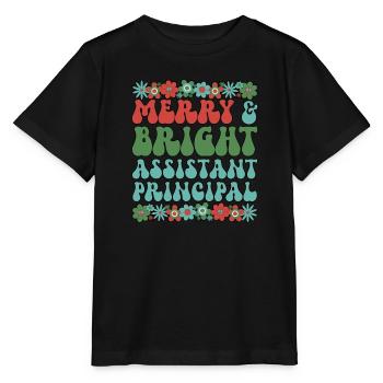 Directeur adjoint de l’équipe de l’école de Noël Noël - T-shirt bio MINI CREATOR Stanley/Stella Enfant - noir - Devant - Mikhail (115cm)