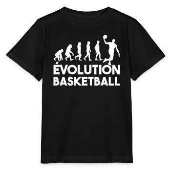Die Entwicklung des Basketballs - Stanley/Stella Kinder T-Shirt MINI CREATOR  - Schwarz - Vorne - Mikhail (115cm)