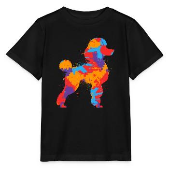 Pudel Bunt Liebhaber Hunde Liebhaber Hund Pudel - Stanley/Stella Kinder T-Shirt MINI CREATOR  - Schwarz - Vorne - Mikhail (115cm)