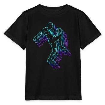 Football Joueurs de football Joueurs de football rétro Garçons - T-shirt bio MINI CREATOR Stanley/Stella Enfant - noir - Devant - Mikhail (115cm)