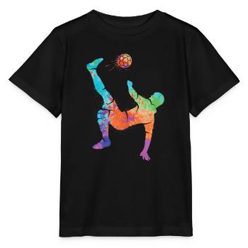 Playing Soccer Soccer Soccer Kids Soccer Boys - Stanley/Stella MINI CREATOR Kids’ T-Shirt - black - Front - Mikhail (115cm)