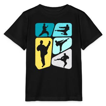Karate Martial Artist Kids Taekwondo Boys - Stanley/Stella MINI CREATOR Kids’ T-Shirt - black - Front - Mikhail (115cm)