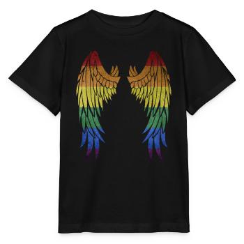 Ailes gays LGBT - T-shirt bio MINI CREATOR Stanley/Stella Enfant - noir - Devant - Mikhail (115cm)