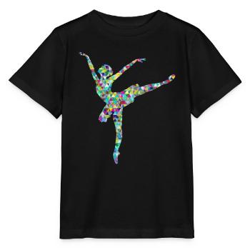 ballerina ballet dance dancer dance dancer yoga49 - Stanley/Stella MINI CREATOR Kids’ T-Shirt - black - Front - Mikhail (115cm)
