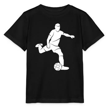 Football Silhouette Footballers Footballers - Stanley/Stella MINI CREATOR Kids’ T-Shirt - black - Front - Mikhail (115cm)