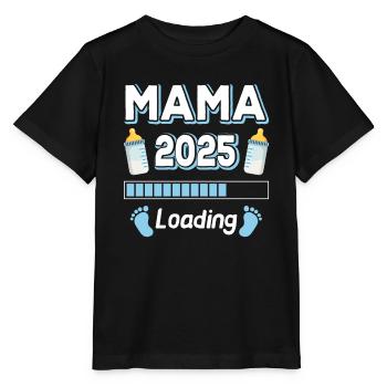 Mom 2025 Loading Mother Mothers Mom Mother's Day - Stanley/Stella MINI CREATOR Kids’ T-Shirt - black - Front - Mikhail (115cm)