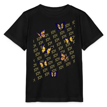Papillons, joie, légèreté - T-shirt bio MINI CREATOR Stanley/Stella Enfant - noir - Devant - Mikhail (115cm)