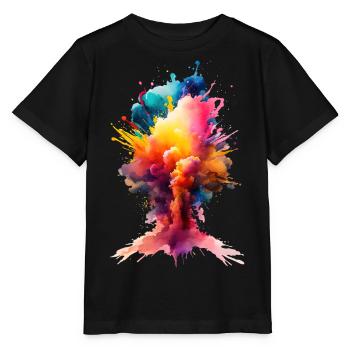 Color needs no words - Farbe braucht keine Worte - Stanley/Stella Kinder T-Shirt MINI CREATOR  - Schwarz - Vorne - Mikhail (115cm)