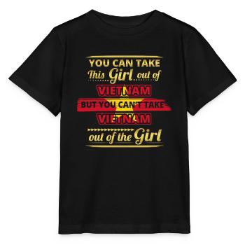 Geschenk aus koenigin 01 liebe herkunft girl VIETN - Stanley/Stella Kinder T-Shirt MINI CREATOR  - Schwarz - Vorne - Mikhail (115cm)