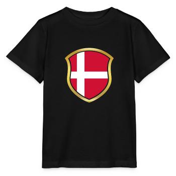 Champion de la Coupe du Monde 2018 équipe wm Danemark .png - T-shirt bio MINI CREATOR Stanley/Stella Enfant - noir - Devant - Mikhail (115cm)