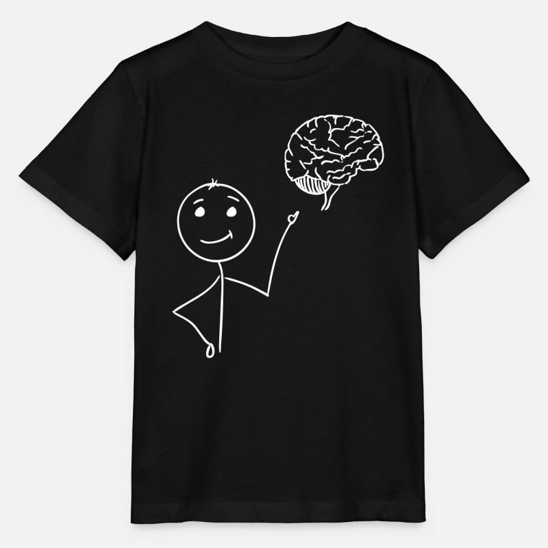 cerveau - T-shirt bio MINI CREATOR Stanley/Stella Enfant - noir