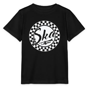 Ska Musique Trompette Swing Jazz Style de Musique - T-shirt bio MINI CREATOR Stanley/Stella Enfant - noir - Devant - Mikhail (115cm)