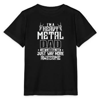 Je suis un groupe de musique génial de Heavy Metal Dad - T-shirt bio MINI CREATOR Stanley/Stella Enfant - noir - Devant - Mikhail (115cm)