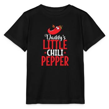 Le petit piquant au piment de papa - T-shirt bio MINI CREATOR Stanley/Stella Enfant - noir - Devant - Mikhail (115cm)