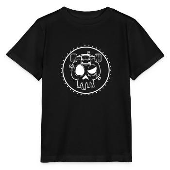 Crâne de patinage - T-shirt bio MINI CREATOR Stanley/Stella Enfant - noir - Devant - Mikhail (115cm)