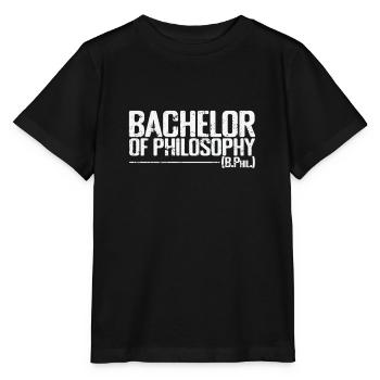 Bachelor of Philosophy (B.Phil.) - Stanley/Stella Kinder T-Shirt MINI CREATOR  - Schwarz - Vorne - Mikhail (115cm)