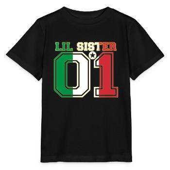SISTER QUEEN 01 LIL SISTER Italie - T-shirt bio MINI CREATOR Stanley/Stella Enfant - noir - Devant - Mikhail (115cm)