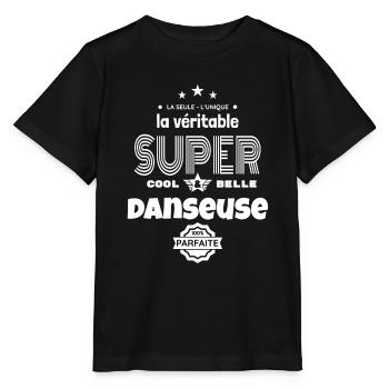 super danseuse 100% parfaite humour - T-shirt bio MINI CREATOR Stanley/Stella Enfant - noir - Devant - Mikhail (115cm)