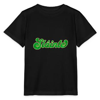 Toast celtique : Sláinte - T-shirt bio MINI CREATOR Stanley/Stella Enfant - noir - Devant - Mikhail (115cm)