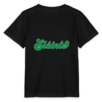Toast celtique : Sláinte - T-shirt bio MINI CREATOR Stanley/Stella Enfant - noir - Devant - Mikhail (115cm)
