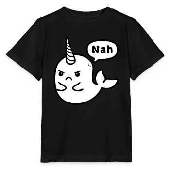Interdiction de chasse à la baleine - T-shirt bio MINI CREATOR Stanley/Stella Enfant - noir - Devant - Mikhail (115cm)