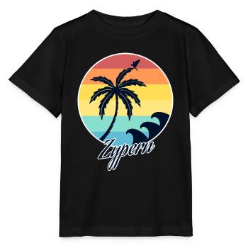 zypern - Stanley/Stella Kinder T-Shirt MINI CREATOR  - Schwarz - Vorne - Mikhail (115cm)