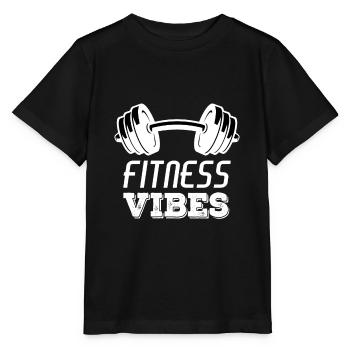 Fitness Vibes Workout Sport Training - T-shirt bio MINI CREATOR Stanley/Stella Enfant - noir - Devant - Mikhail (115cm)