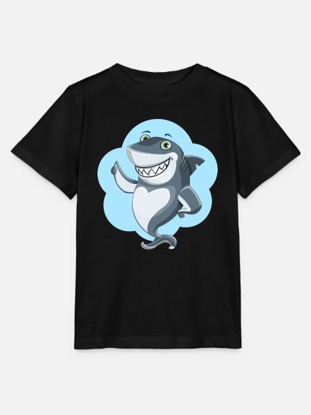 Shark - Stanley/Stella Kinder T-Shirt MINI CREATOR  - Schwarz