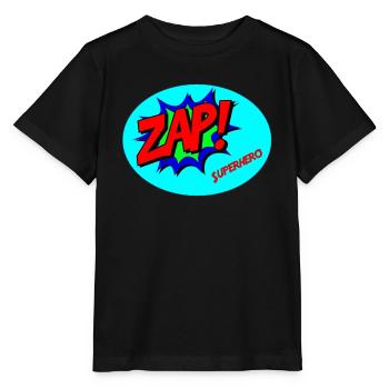 Super-héros (Super-héros) - T-shirt bio MINI CREATOR Stanley/Stella Enfant - noir - Devant - Mikhail (115cm)