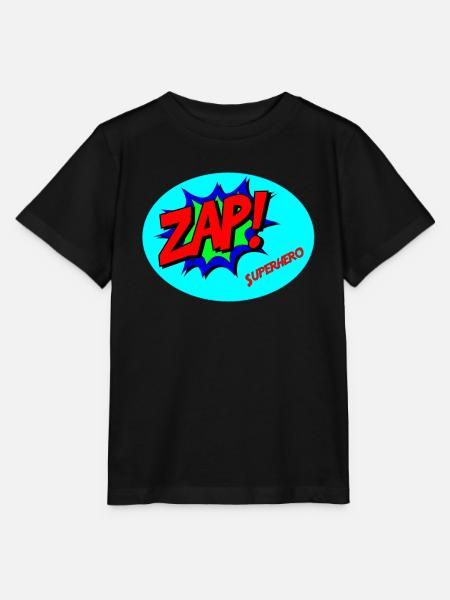Superhero (Superheld) - Stanley/Stella Kinder T-Shirt MINI CREATOR - Schwarz