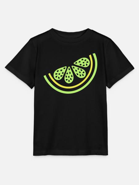 Stück Limette Zitrusfrüchte - Stanley/Stella Kinder T-Shirt MINI CREATOR - Schwarz