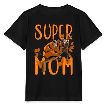 Super Mom, Mama ist die Beste, Meine Mama - Stanley/Stella Kinder T-Shirt MINI CREATOR  - Schwarz - Vorne - Mikhail (115cm)