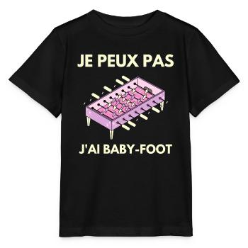 I can't I have foosball table - Stanley/Stella MINI CREATOR Kids’ T-Shirt - black - Front - Mikhail (115cm)