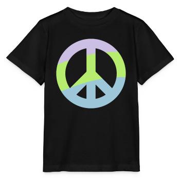 Peace - Stanley/Stella Kinder T-Shirt MINI CREATOR  - Schwarz - Vorne - Mikhail (115cm)