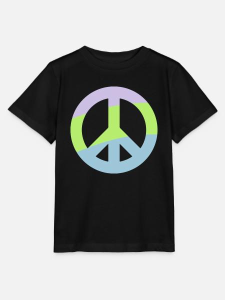 Peace - Stanley/Stella Kinder T-Shirt MINI CREATOR - Schwarz
