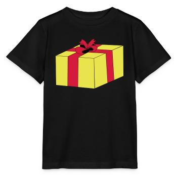 Emballage cadeau surprise, boucle de paquets - T-shirt bio MINI CREATOR Stanley/Stella Enfant - noir - Devant - Mikhail (115cm)