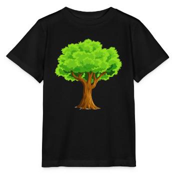 baum tree baumstamm wald forest woods33 - Stanley/Stella Kinder T-Shirt MINI CREATOR  - Schwarz - Vorne - Mikhail (115cm)