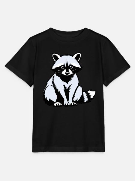 Waschbären Liebe - Pet Design - Stanley/Stella Kinder T-Shirt MINI CREATOR - Schwarz