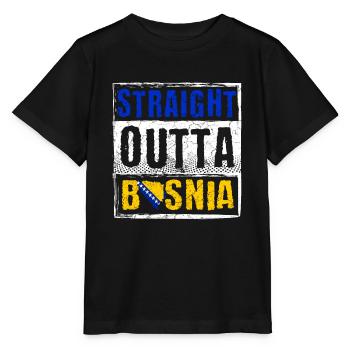Tout droit sorti de Bosnie - T-shirt bio MINI CREATOR Stanley/Stella Enfant - noir - Devant - Mikhail (115cm)