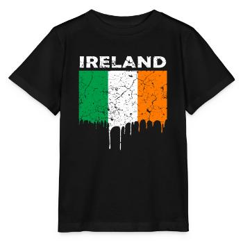 Irlande Pavillon - T-shirt bio MINI CREATOR Stanley/Stella Enfant - noir - Devant - Mikhail (115cm)