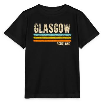 Glasgow Schottland - Stanley/Stella Kinder T-Shirt MINI CREATOR  - Schwarz - Vorne - Mikhail (115cm)